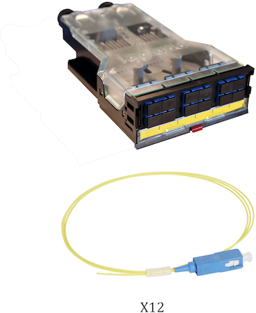 Legrand 032186 Кассет.опт.12FO SC SM Dup.