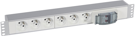 Legrand 033237 19"Бл.6 роз. 2К+З франц.стд.