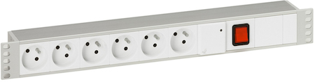 Legrand 033278 19"Бл.огран.перенап. 6роз.2К+З