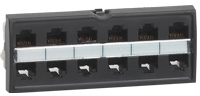 Legrand 033532 Вставка 6RJ45 Тел.4-5/7-8