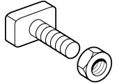 Legrand 037464 Гайка Молоточ. Шина М8