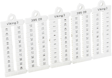 Legrand 039509 VikingМарк.пласт.5мм1-50 гор.