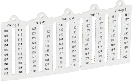 Legrand 039561 Vik. Марк.пл.5мм 101-200 верт