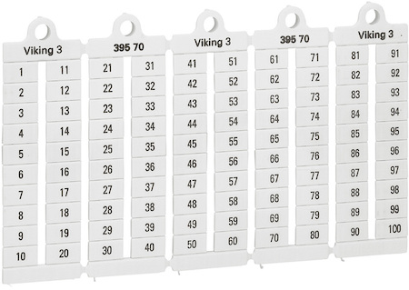 Legrand 039570 VikingМарк.пласт.6мм1-100 верт