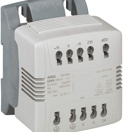 Legrand 044202 Транс.Одноф.230/400-24V 63Ва