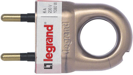 Legrand 050164 Вилка 2К 6А бронза