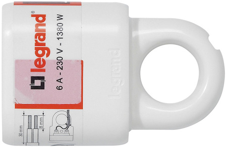 Legrand 050166 Розетка 2К 6А белая