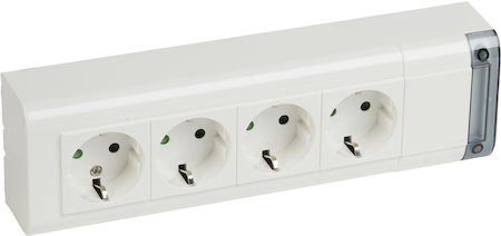 Legrand 050626 Блок розет.4х2К+З 16А нем.стд.