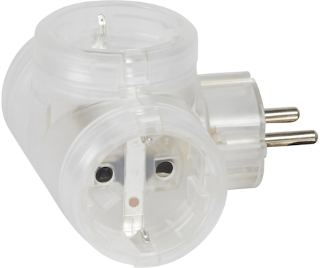 Legrand 050663 Розетка 3X2P+T прозрачная