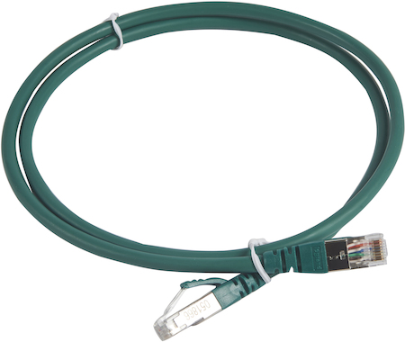 Legrand 051866 П-корд S/FTP 6а LSZH 1м зелен.