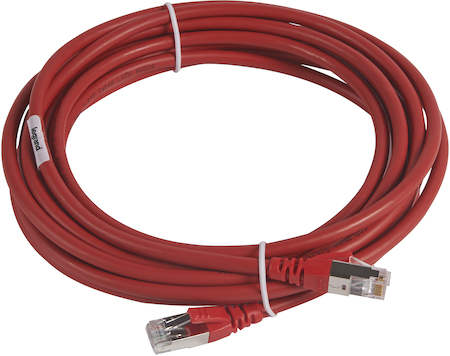Legrand 051873 П-корд S/FTP 6а LSZH 5м красн.
