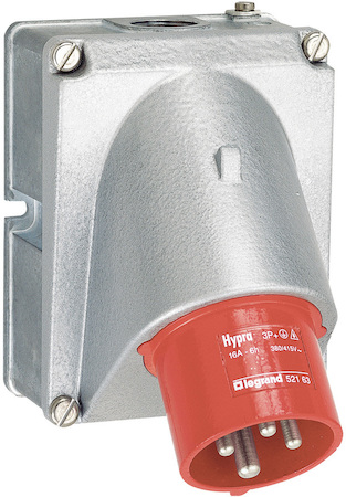 Legrand 052163 Вил.встр.Hyp IP44 3К+З 400v 16А