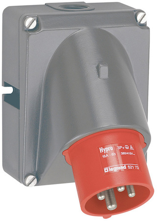 Legrand 052873 Вил.встр.Hyp IP44 3К+З 400v 32А