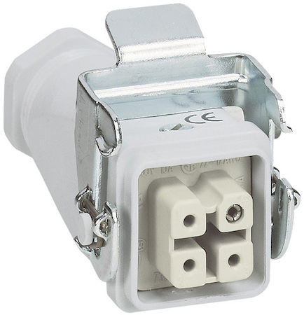 Legrand 052627 Каб.вилка,плас,верт., 10А 4К+З