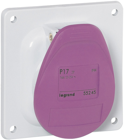 Legrand 055245 Розетка встр. 16А 2К 24В IP44