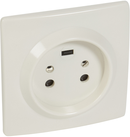 Legrand 055452 Розетка сил. 2К+З 20А встр.