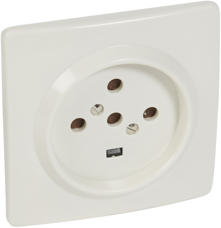 Legrand 055457 Розетка сил. 3К+Н+З 20А встр.
