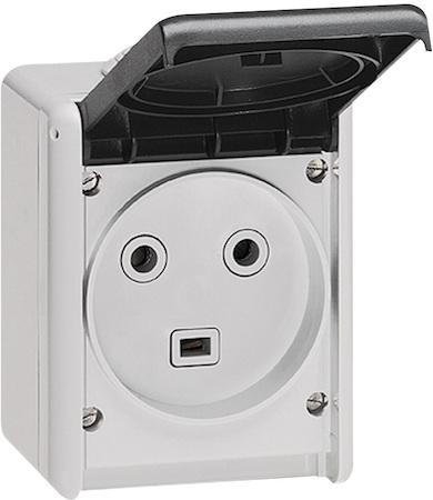 Legrand 055872 Plexo Розетка IP44 2К+З 32А