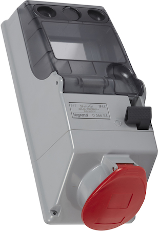 Legrand 056654 P17Щит.5мод. с блок. 32А 3К+H+З 380В IP44