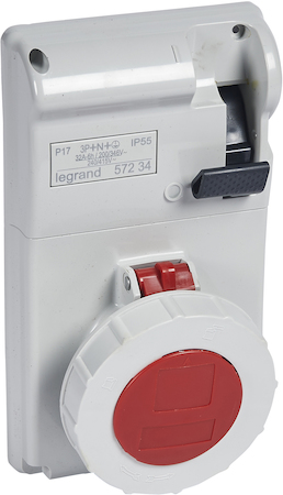 Legrand 057234 P17Щит с блок. IP66 32A380В 3К+Н+З