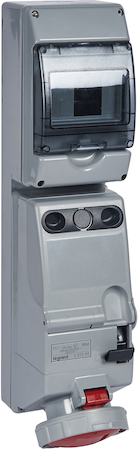 Legrand 057299 P17Щит.5мод. с блок. 63А 3К+H+З 380В IP66