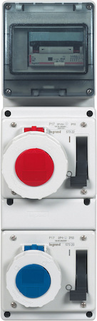 Legrand 057320 Розетка встр.с блок. 16А 2К+З 230В IP67