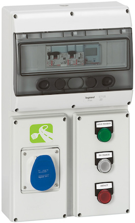 Legrand 057705 P17Осн.щит.12мод. для 2 лиц.пан. 220х125 IP66
