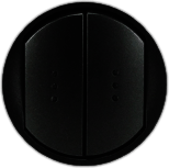 Legrand 064911 Клавиша Графит Выкл с инд двой