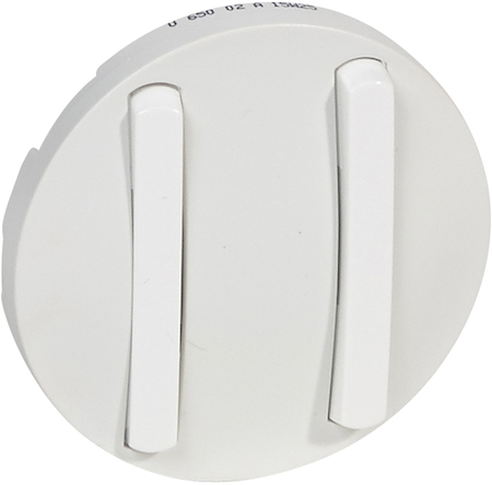 Legrand 065002 CLN2 Накл. выкл.2к slim Белая