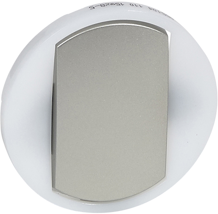 Legrand 065104 Celianе Лицевая панель 1-клавишного выключателя с кольцевой подсветкой, титан