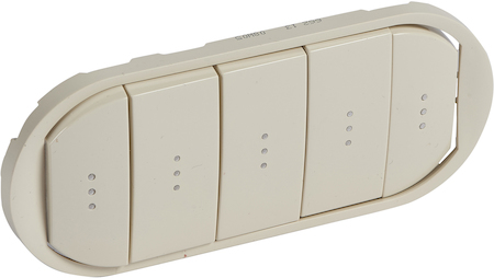 Legrand 066213 CLN Клавиша Слон.кость 5-клав выключ.