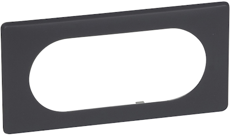 Legrand 066745 CLN2 Рамка 2п wide Чер.перкаль