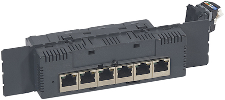 Legrand 067361 Комм. медь 6 п. RJ45+2 подкл.