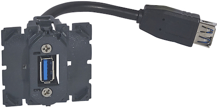 Legrand 067372 Celiane мех.USB роз. подготов.