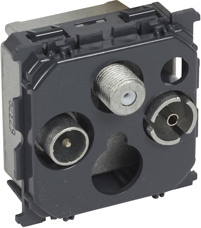 Legrand 067378 CLN Розетка TV-R-SAT прох 14дБ