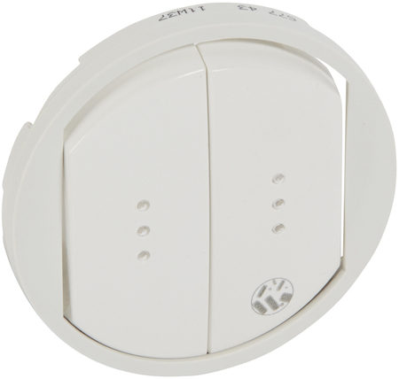 Legrand 067743 Клавиша 2xВыкл подсв А/Б CLN