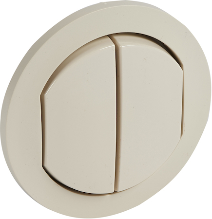 Legrand 067822 Клавиша 2хВыкл IP44 CLN сл.к.