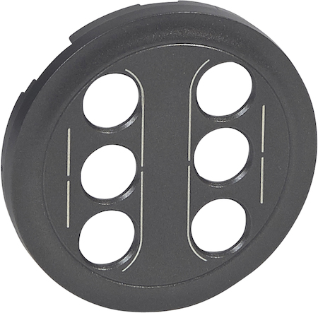 Legrand 067864 CLN2 Накл. а/в роз.2х Графит
