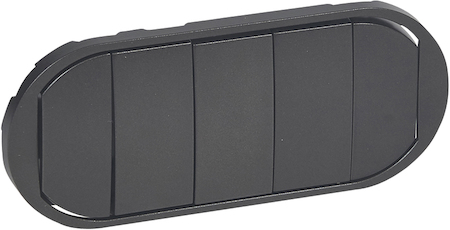 Legrand 067905 CLN2 Накл.выкл.5х Графит