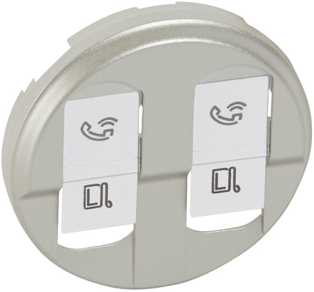Legrand 068552 Celiane ЛП роз. 2хRJ45 титан