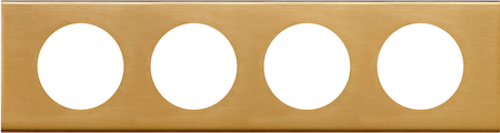 Legrand 069134 Рамка 4п Золото CLN
