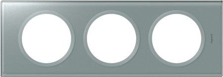 Legrand 069343 Рамка 3п СмальтаМеталлик CLN