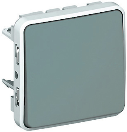 Legrand 069540 PlexoКнопка 10A НО, серый