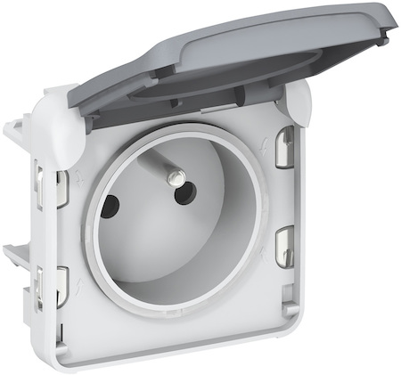 Legrand 069551 Plexo Роз. 2К+З фр сер