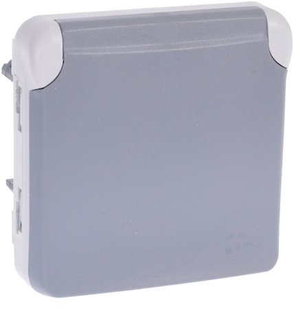 Legrand 069552 Plexo Роз. 2К+З фр сер винт кл