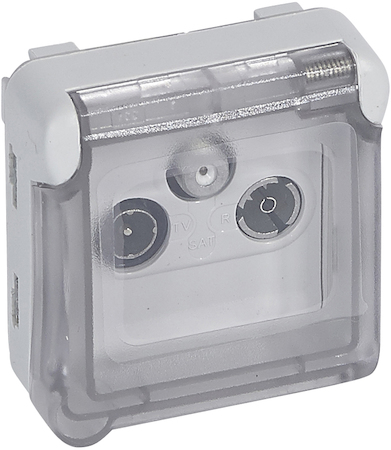 Legrand 069558 Plexo Розетка TV-SAT серая