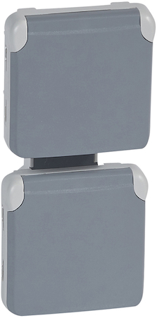 Legrand 069577 Plexo Роз.2К+З нем.ст.2п.верт.