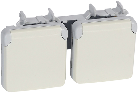 Legrand 069643 PlexoР.2К+Зфр/б.ст.бел.2п.вер.