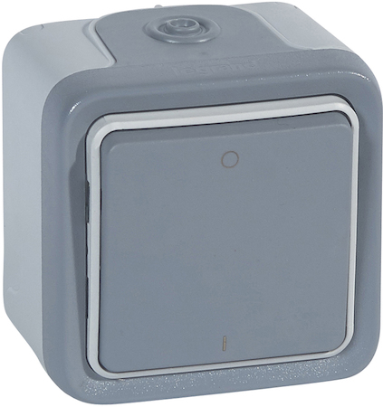 Legrand 069717 Выключатель 2-х полюс. сер