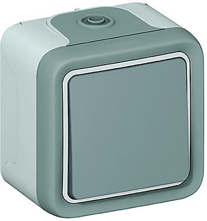 Legrand 069720 Plexo Кнопка 10A НО сер.+заж